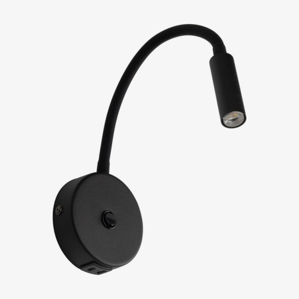 Бра TK Lighting Lagos 1 Usb чорне 10200