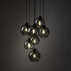 Підвісний світильник TK Lighting Cubus 7 Kolo графітова 10207