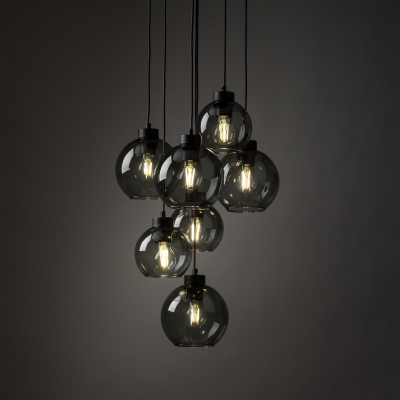 Люстра TK Lighting Cubus 7 Kolo графітова 10207
