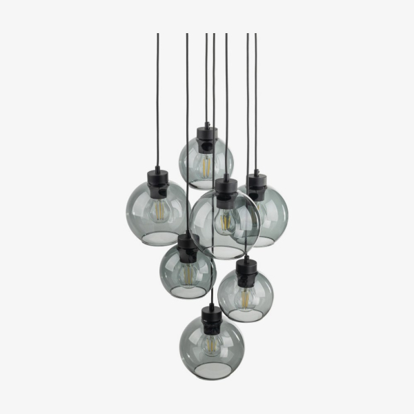 Підвісний світильник TK Lighting Cubus 7 Kolo графітова 10207