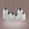 Люстра TK Lighting Marco 6 Графіт чорна 1027