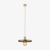 Підвісний світильник TK Lighting Sila 300 бежево-коричневий 10757