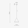 Підвісний світильник TK Lighting Cono Peapod S зелений 10885