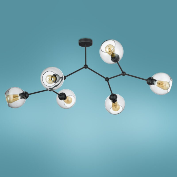 Люстра TK Lighting Fairy 6 чорний 2731