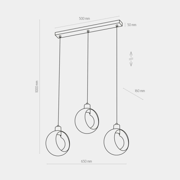 Подвесной светильник TK Lighting Cyklop белая 2743