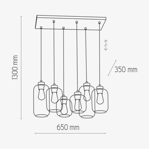 Люстра TK Lighting Marco сріблиста 3359