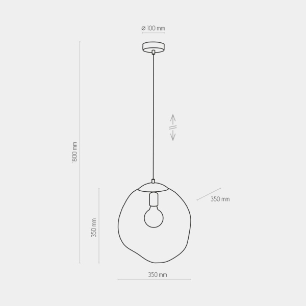 Підвісний світильник TK Lighting Sol чорний 4264