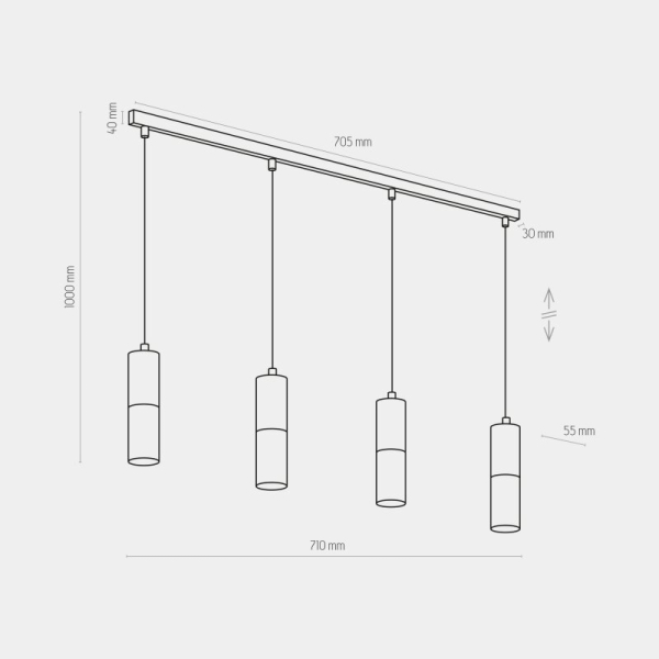 Люстра TK Lighting Elit чорна 4367