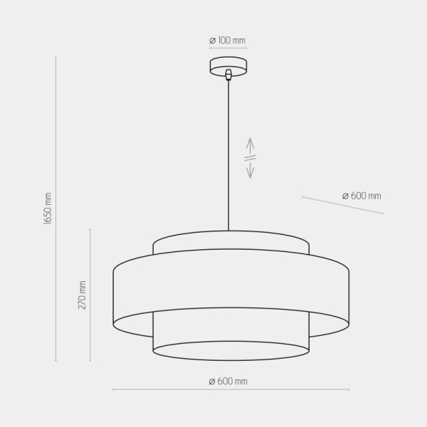 Подвесной светильник TK Lighting Calisto черный 4376