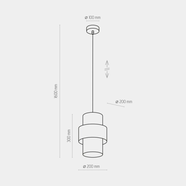 Подвесной светильник TK Lighting Calisto черный 4377