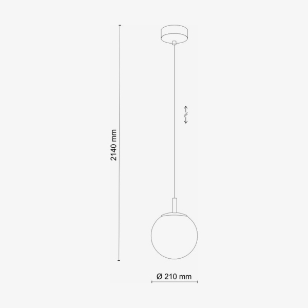 Підвісний світильник TK Lighting Cadix 210 золотий 4609