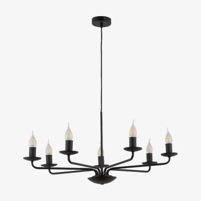 Люстра TK Lighting Limal 7 черная 4613