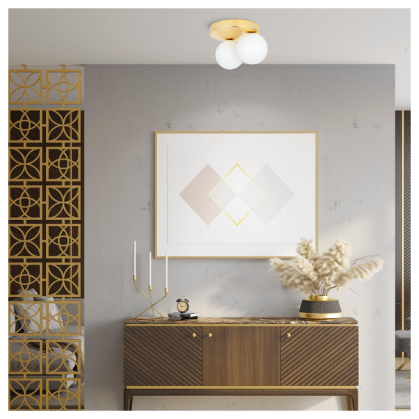 Потолочный светильник TK Lighting Bianca 2 золотой 4696