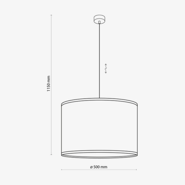Підвісний світильник TK Lighting Liberia 500 чорний 4727