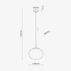 Підвісний світильник TK Lighting Vibe 1 300 білий 4789