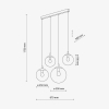 Подвесной светильник TK Lighting Esme 4 белая 4790
