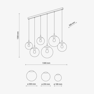 Люстра TK Lighting Esme 6 біла 4792