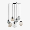 Підвісний світильник TK Lighting Esme Mix 7 Павук чорна 4863