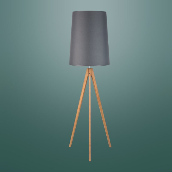 Торшер TK Lighting Walz сірий 5046