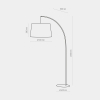 Торшер TK Lighting Hang чорний 5077