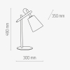 Настольная лампа TK Lighting Vaio натуральная 5183