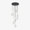 Люстра TK Lighting Nilos / 7 чорно-золота 5362