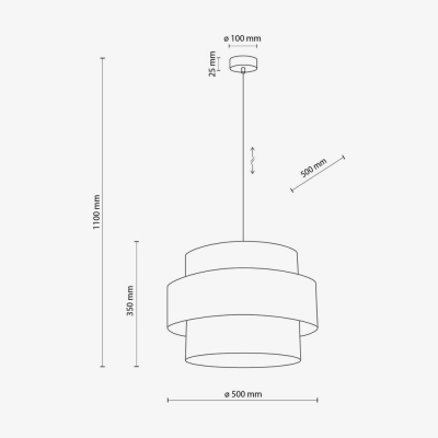 Люстра TK Lighting Calisto 3 500 біла 5363