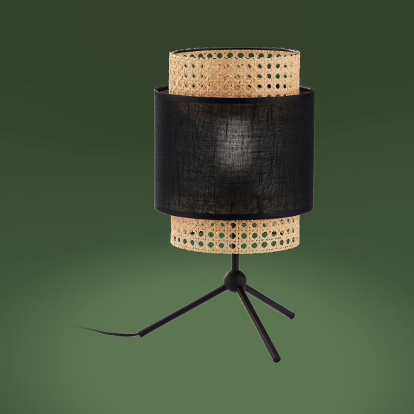 Настільна лампа TK Lighting Boho Настольна чорна 5567