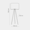 Торшер TK Lighting Juta чорний 5569