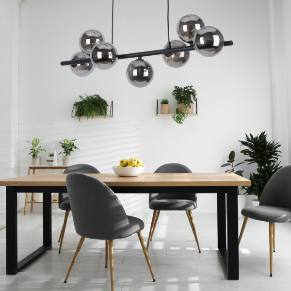 Люстра TK Lighting Estera 7 чорна 5666
