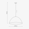Підвісний світильник TK Lighting Faro 1 500 бежевий 5900