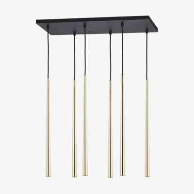 Підвісний світильник TK Lighting Piano 6 золота 6420