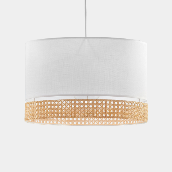Підвісний світильник TK Lighting Paglia білий 6533