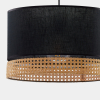 Підвісний світильник TK Lighting Paglia 1 чорний 6543