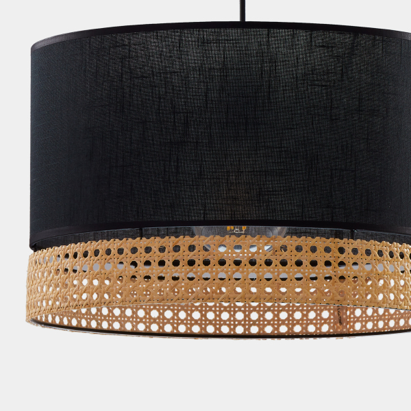 Підвісний світильник TK Lighting Paglia 1 чорний 6543