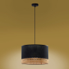 Підвісний світильник TK Lighting Paglia 1 чорний 6543
