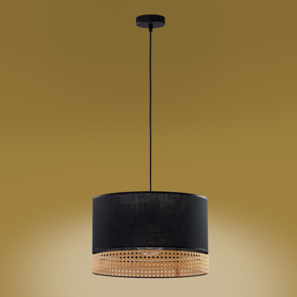 Підвісний світильник TK Lighting Paglia 1 чорний 6543