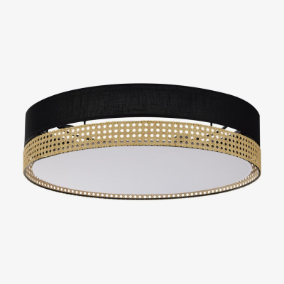 Стельовий світильник TK Lighting Paglia Потолочний 600 чорний 6547