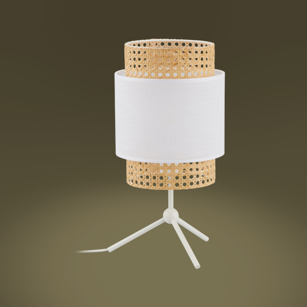 Настільна лампа TK Lighting Boho Настольна біла 6565