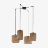 Підвісний світильник TK Lighting Juta 4 чорна 6585