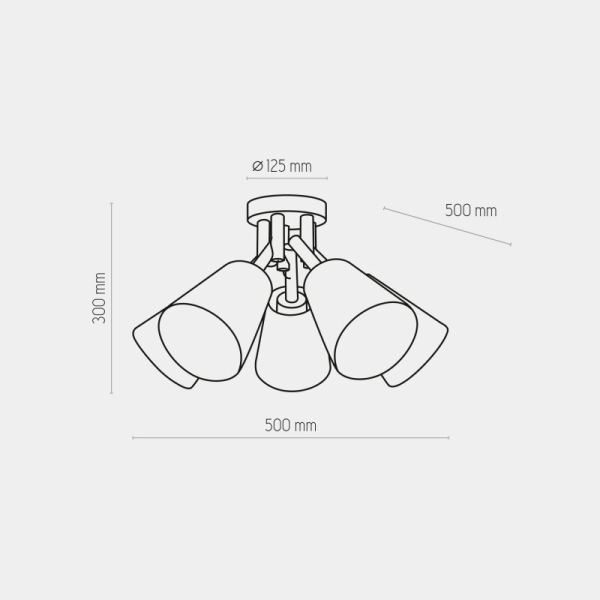 Люстра TK Lighting Vaio белый 666