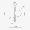 Потолочный светильник TK Lighting Estera 2 черный 6706
