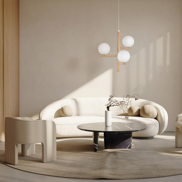 Люстра TK Lighting Estera 3 дерев'яна 6799