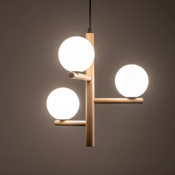 Люстра TK Lighting Estera 3 дерев'яна 6799