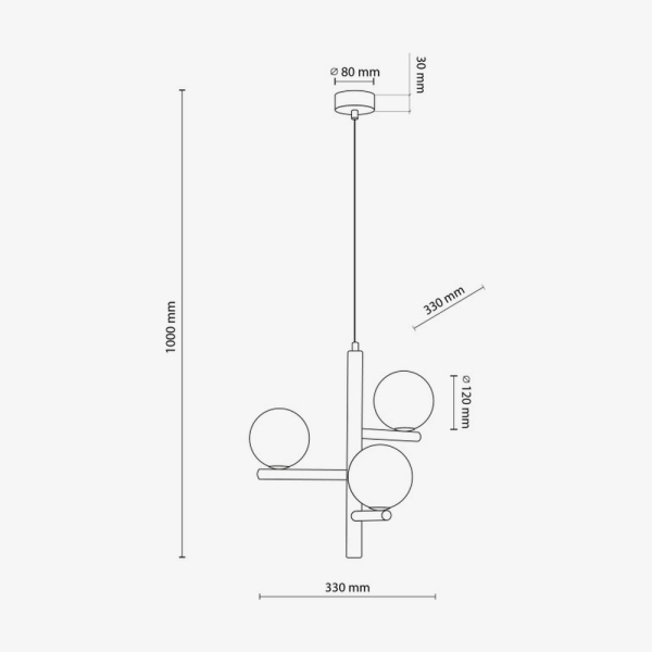 Люстра TK Lighting Estera 3 дерев'яна 6799