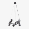 Люстра TK Lighting Anabelle 8 черная 6844