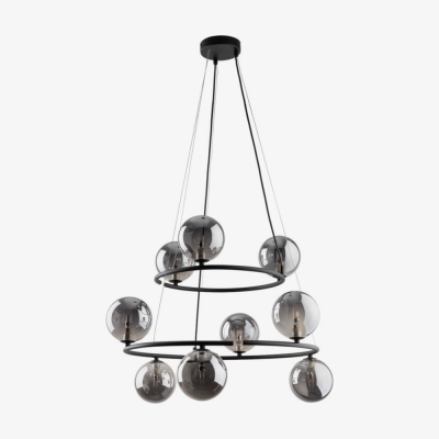 Люстра TK Lighting Anabelle 9 чорна 6845