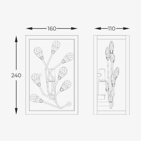 Бра Zuma Line Spring W0578-01A-B5TF