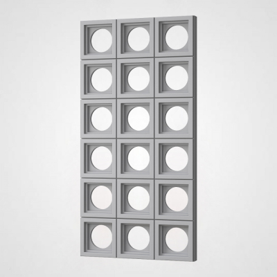 3D Стінова панель PN1528-6-G цементний сірий 1200-600-65