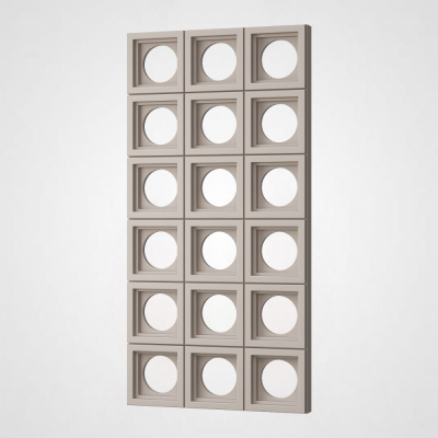 3D Стінова панель PN1528-6-C сучасний сірий 1200-600-65